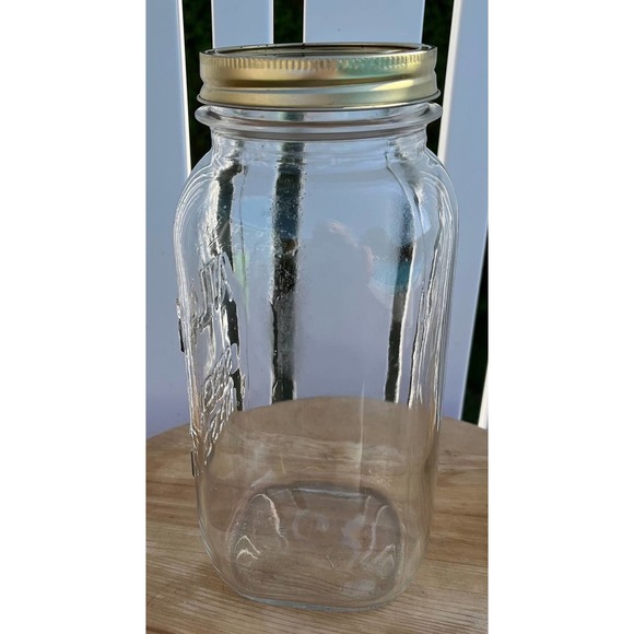 Vintage Atlas Special Mason Half Gallon Glass Jar with New Twist on Lid - Picture 5 of 10